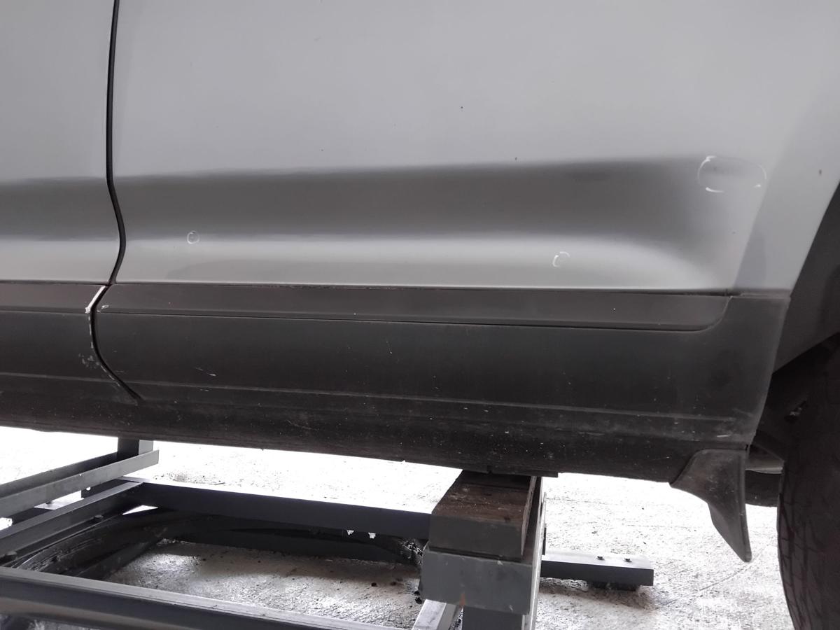 Porsche Cayenne 9PA Turbo Tür hinten links LD7Z Titanium Rohbau BJ2003