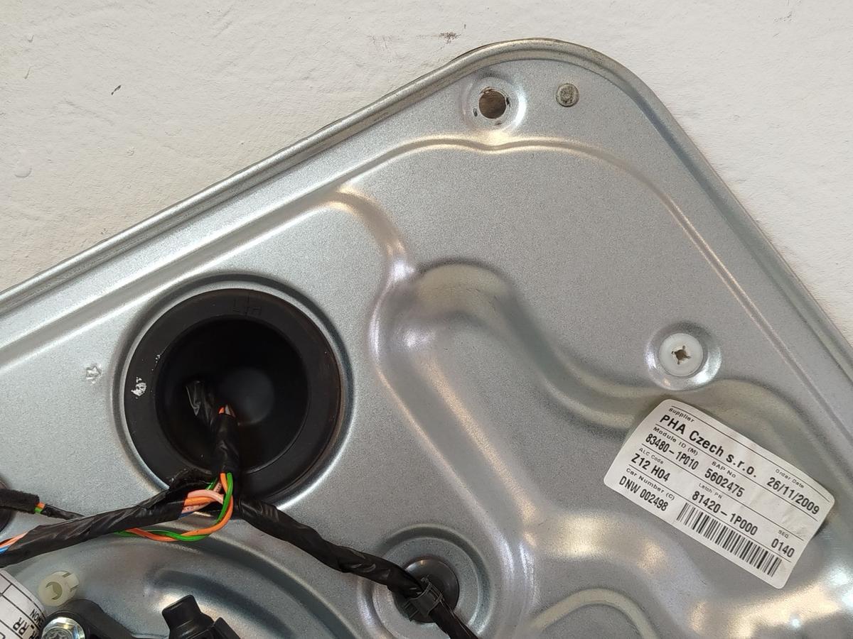 Kia Venga YN Fensterheber hinten rechts elektrisch Motor und Hebermechanik OEM