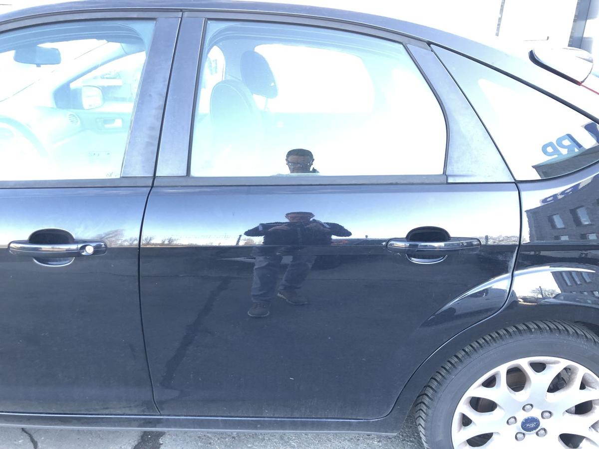 Ford Focus DA3 ab07 T&uuml;r hinten links Fliessheck Pantherschwarz Rohbau