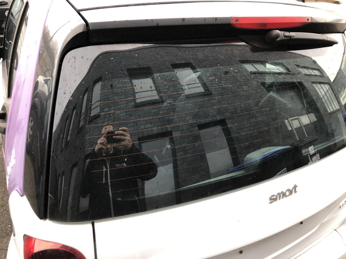 Smart 451 Mopf Heckscheibe mit Heizung Scheibe hinten Colorglas