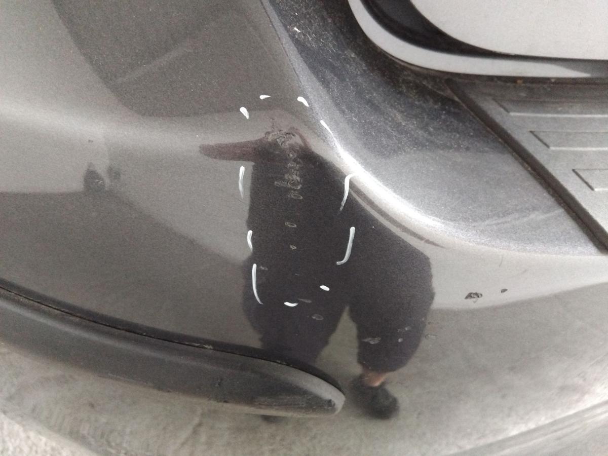 Toyota Auris E15 original Stoßstange Stossfänger hinten BJ2007 1G3 magneticgrey