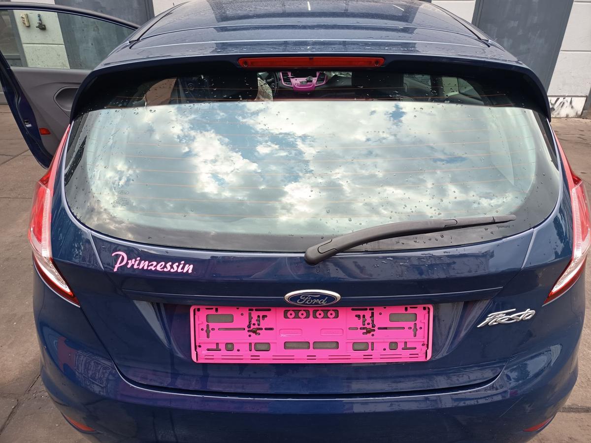 Ford Fiesta Mk7 original Heckklappe mit Scheibe Deckel hinten Blazer blau Bj2013