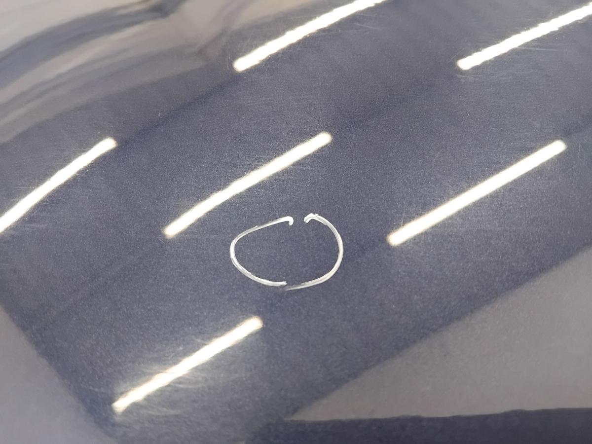 Kia Carens II Heckklappe 1C Imperial Blue Metallic mit Heckscheibe BJ2002 Mangel