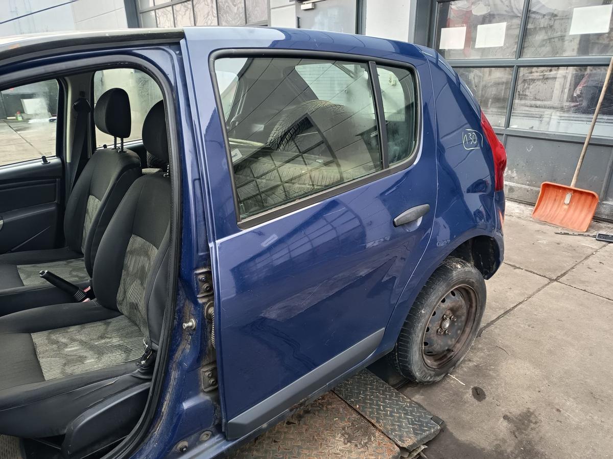 Dacia Sandero 1 original T&uuml;r hinten links Fond 61H Blue marine Bj 2009