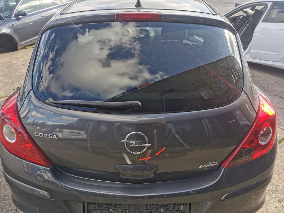 Opel Corsa D Heckklappe Klappe Deckel hinten Z177 Karbongraumet 3 Türer Rohbau