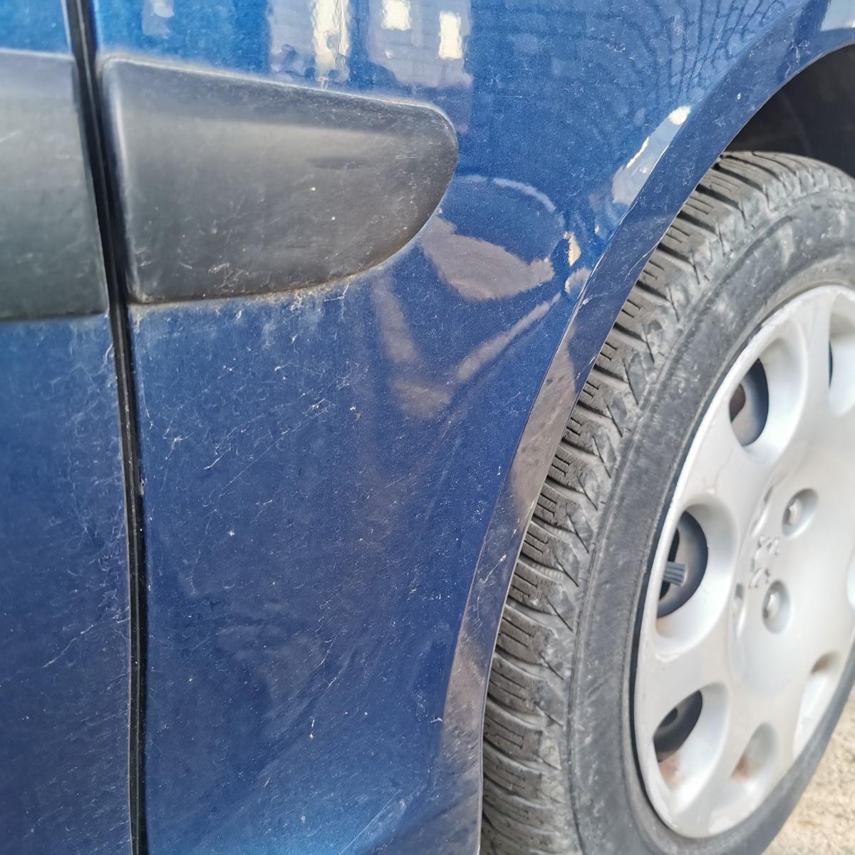 Kotflügel Fender Seitenwand vorn rechts KPL Blau Montebello Peugeot 1007 KM