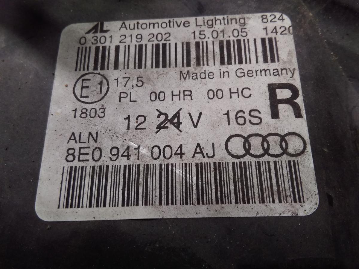 Audi A4 B7 original Scheinwerfer rechts Halogen mit LWR 8E0941004AJ BJ2005