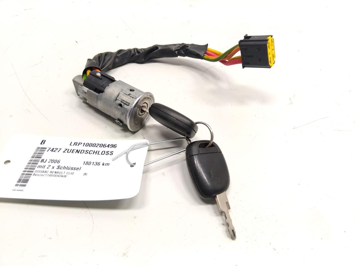 Renault Clio 2 original Z&uuml;ndschlo&szlig; mit 2 x Schl&uuml;ssel Bj.2006