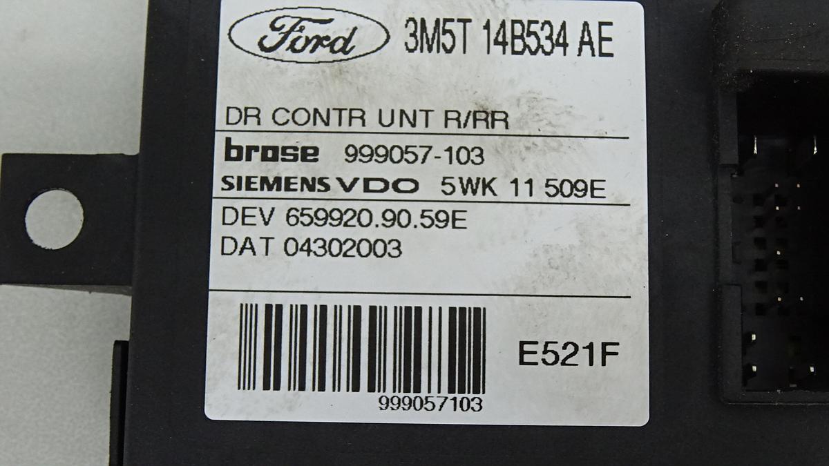 Ford C-Max Bj2005 Fensterhebermotor hinten rechts 3M5T14B534AE 999057103 Motor Fensterheber