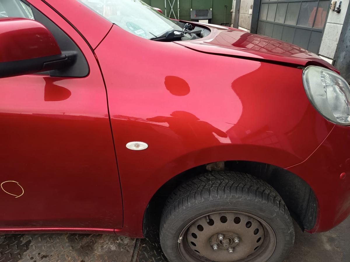 Nissan Micra K13 original Kotfl&uuml;gel rechts Seitenteil AY4 Kaminrot Bj 2013