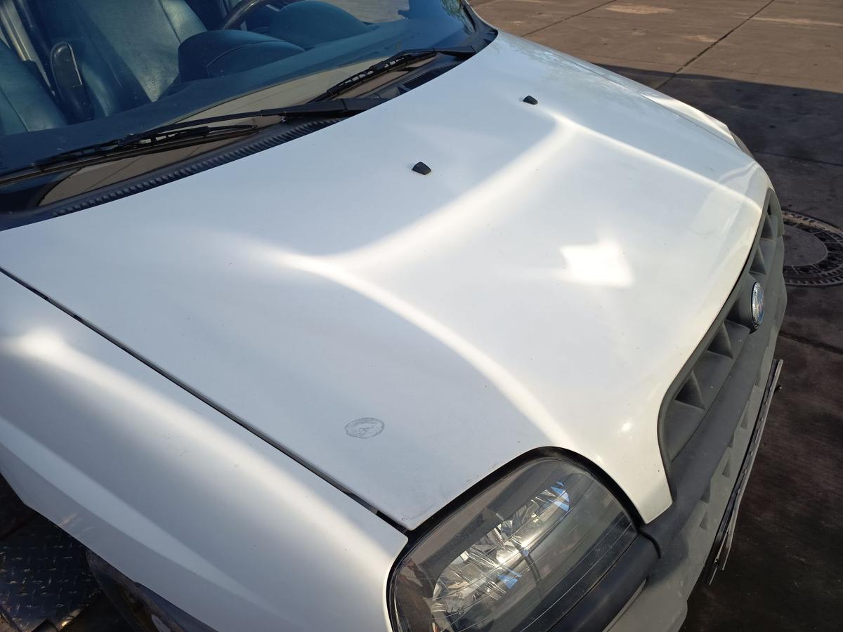 Fiat Doblo Cargo 223 original Motorhaube Klappe Deckel vorn Front Wei&szlig; uni Bj 01