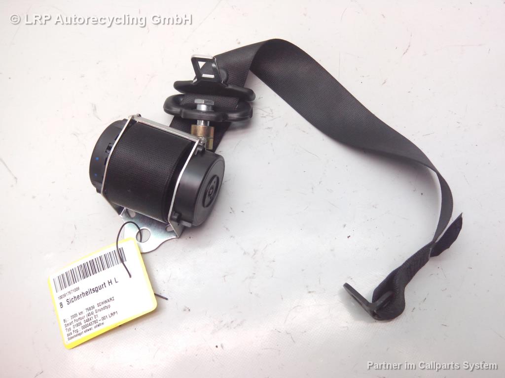 Smart Forfour W454 Bj.2005 original Sicherheitsgurt hinten links schwarz A4548600705