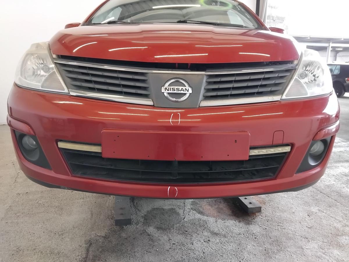 Nissan Tiida C11 original Sto&szlig;stange Sto&szlig;f&auml;nger vorn BJ2009 NAC New Red Metallic