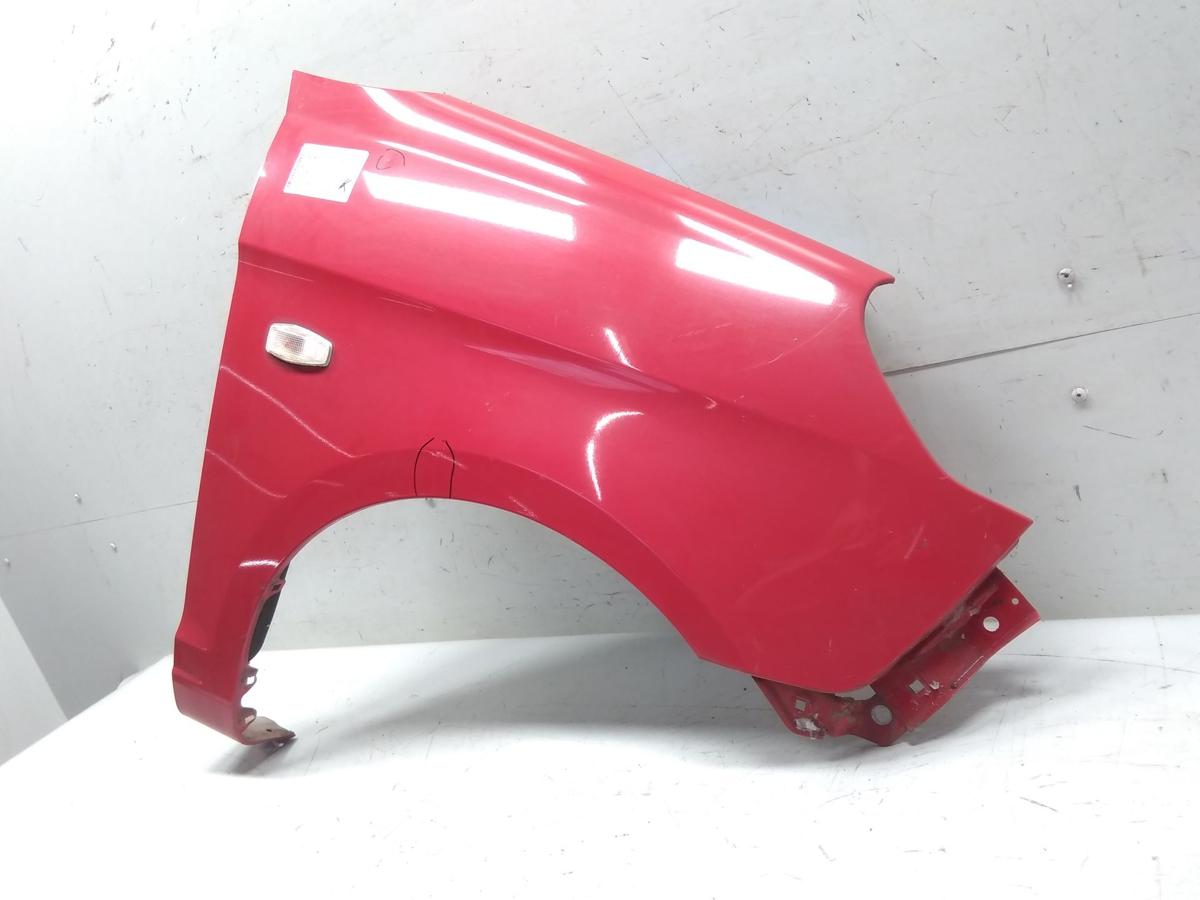 Kia Picanto 1 Facelift original Kotfl&uuml;gel vorn rechts BJ2009 P9 scarlet red uni