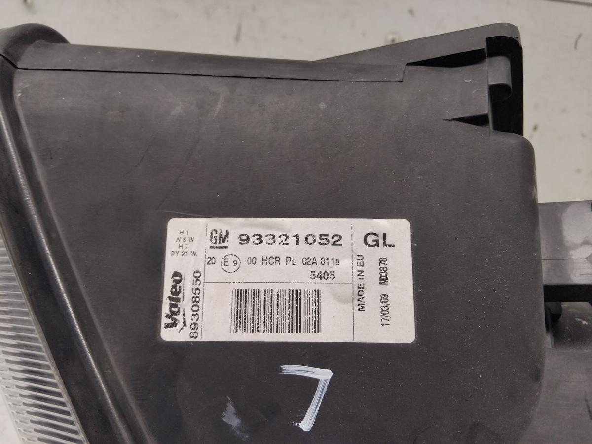 Opel Meriva A original Scheinwerfer links Valeo Halogen mit LWR 93321052 BJ2009