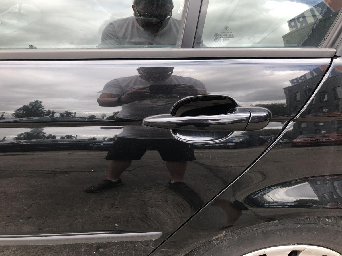BMW 3er E46 Facelift T&uuml;r hinten links Fondt&uuml;r im Rohbau Limo 475/9 Black Saphir