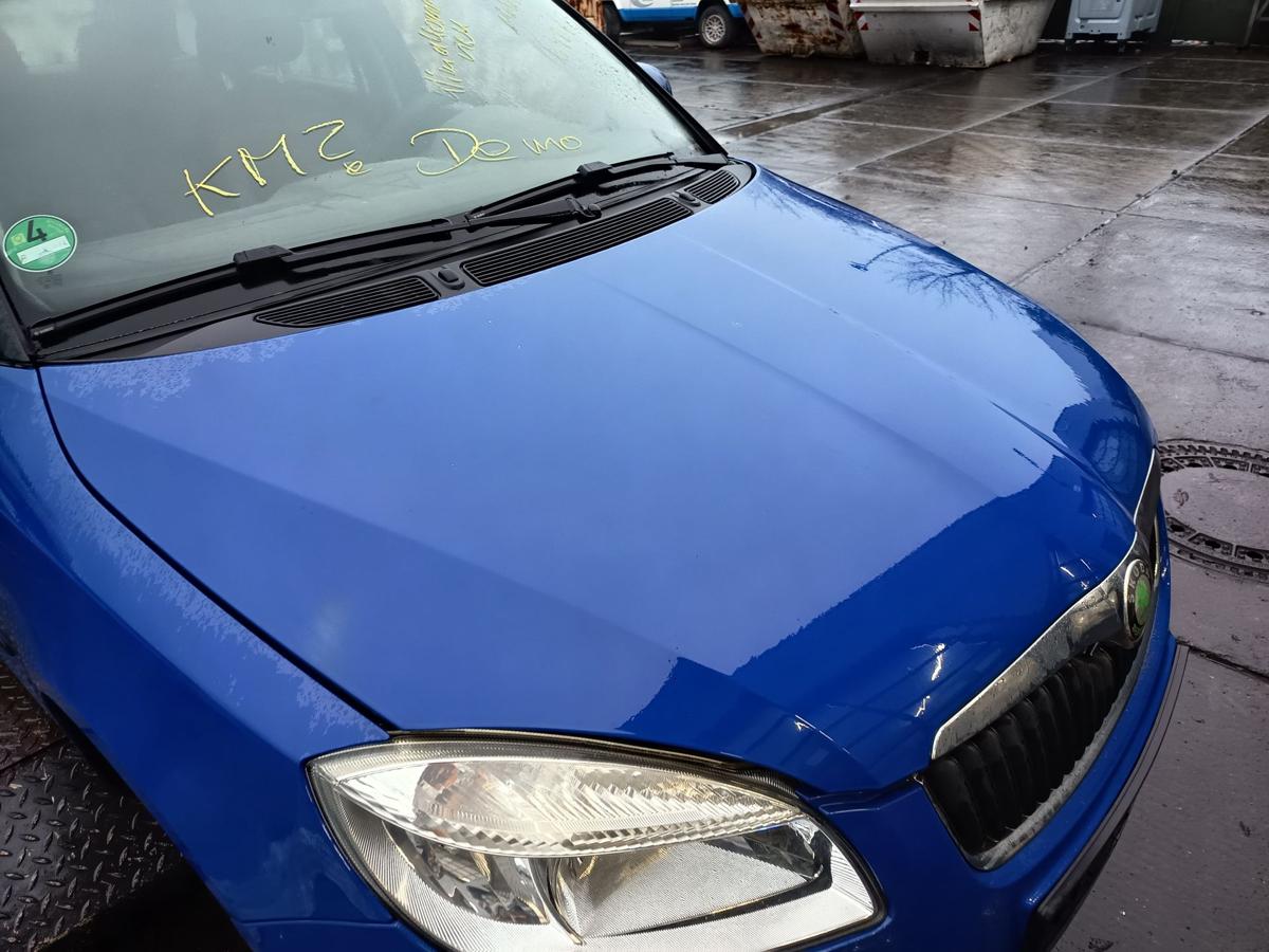 Skoda Fabia II 5J orig Motorhaube Klappe/Deckel vorn/Front F5K Dynamic Blue Bj08
