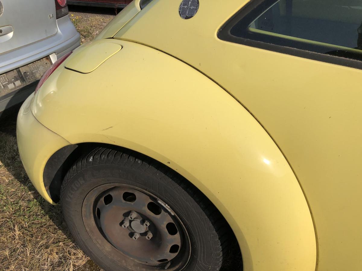 VW New Beetle 9C Kotflügel hinten rechts Radlauf Radabdeckung Fender LD1B Yellow