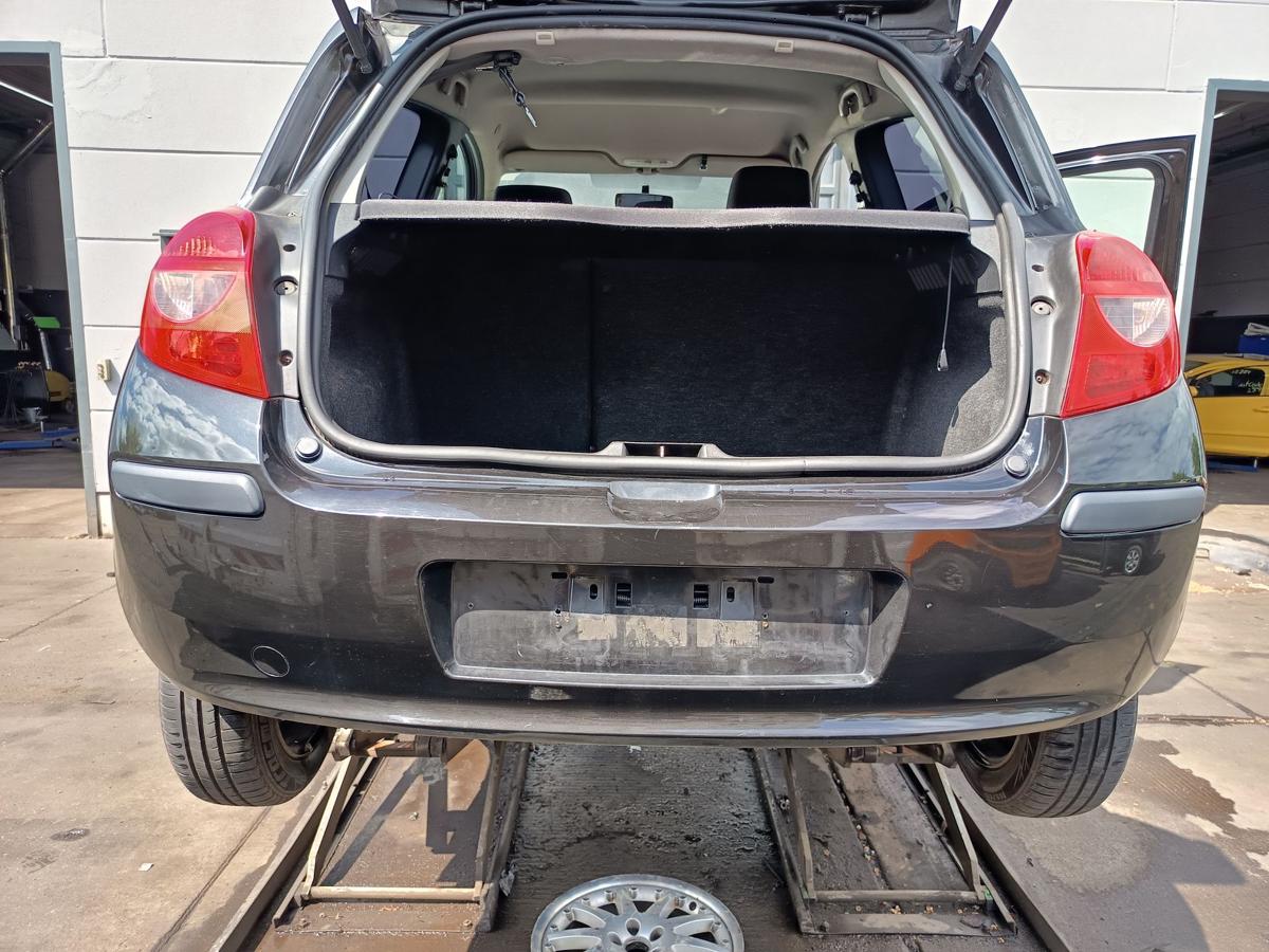 Renault Clio III original Stoßstange Fänger hinten/Heck 676 Perlmuttschwarz Bj06