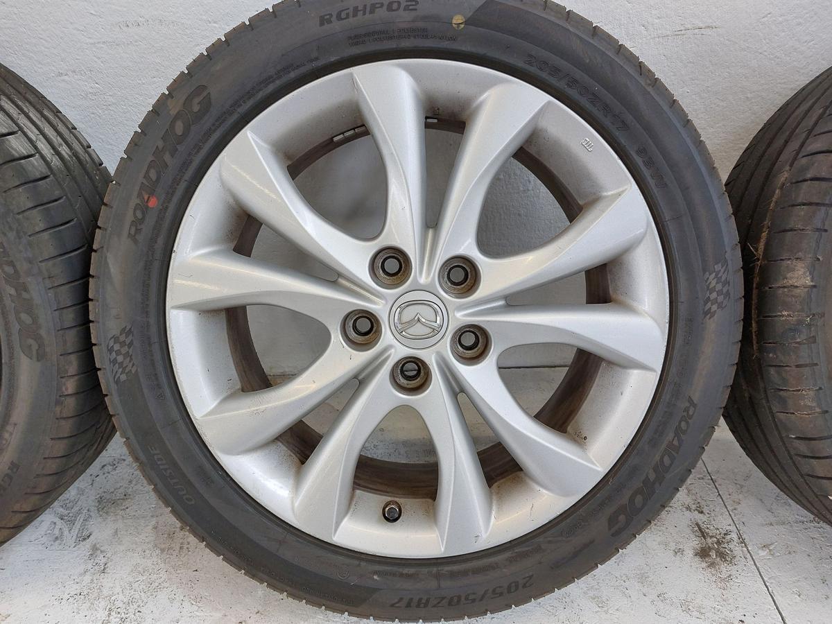 Mazda 3 Typ BL Alufelgen Radsatz Komplettradsatz Alu 7x17 Zoll 205er Sommer