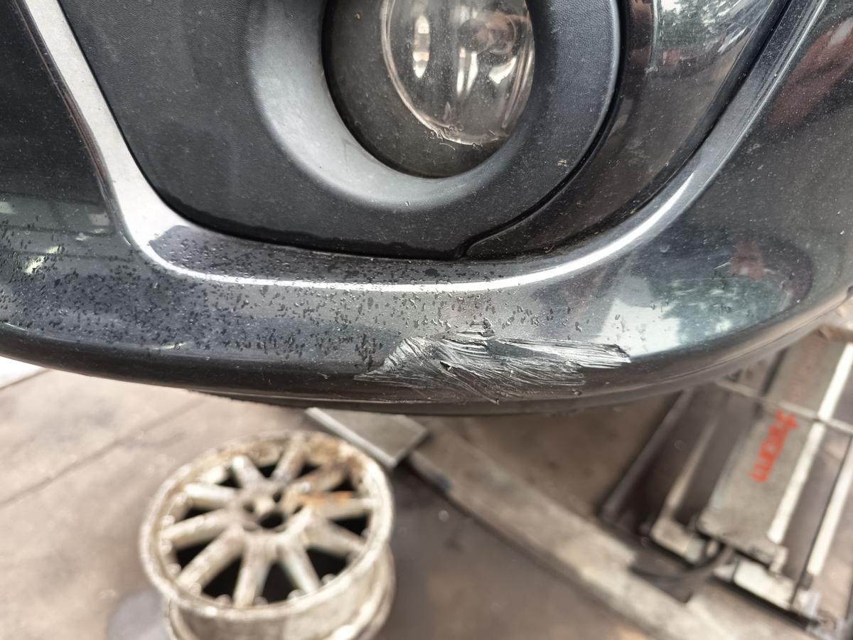 Renault Twingo II original Sto&szlig;stange F&auml;nger vorn Front 676 Perlmuttschwarz