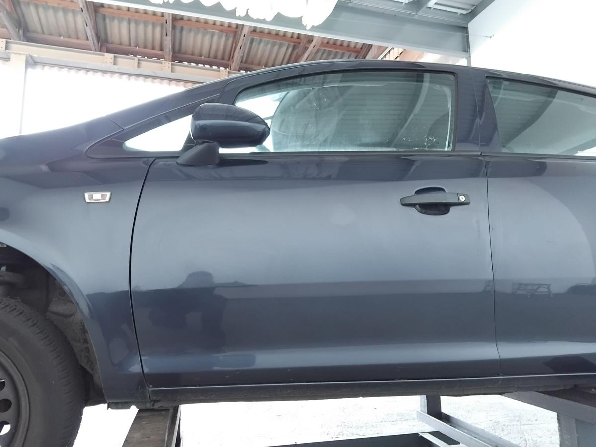 Opel Corsa D T&uuml;r vorn links Fahrert&uuml;r 5-t&uuml;rig GEU Ozeanblau Metallic Z22A BJ2014