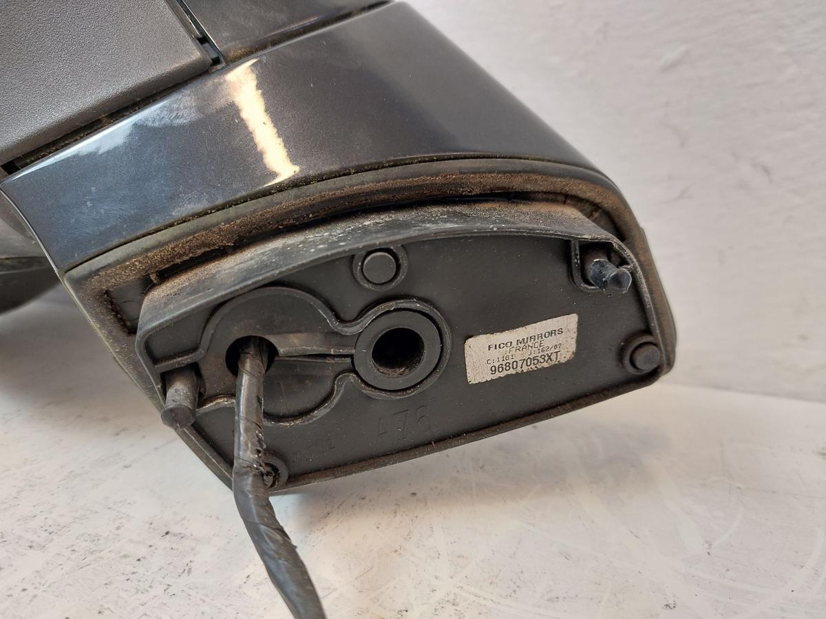 Peugeot 207CC Au&szlig;enspiegel links R&uuml;ckspiegel elektrisch EXL Schwarz Obsidien Met