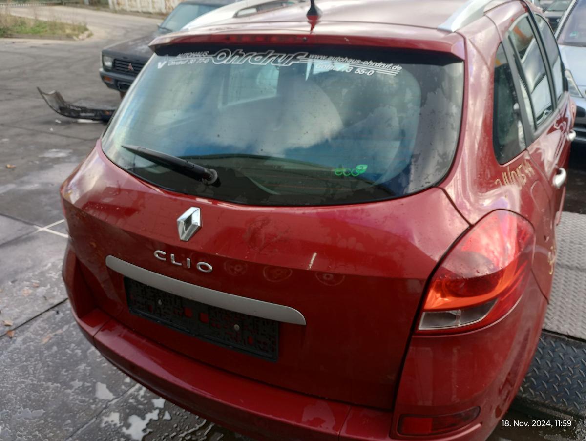 Renault Clio III Grandtour orig Heckklappe mit Scheibe Kombi Rot Bj 2011