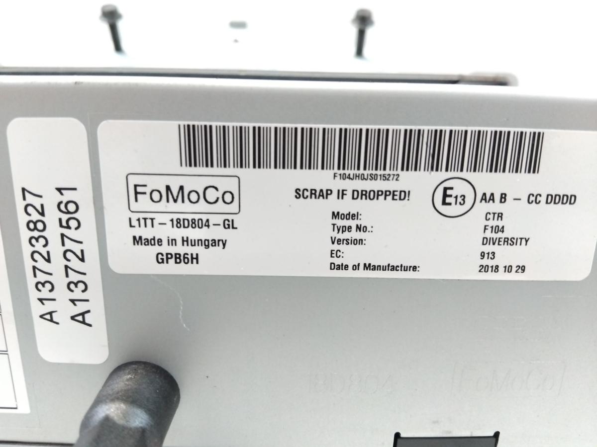 Ford Fiesta HJ HF original Radio Audio-System L1TT-18D804-GL Model CTR Bj.2019