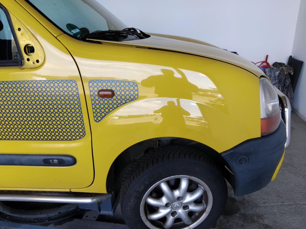 Renault Kangoo 1 original Kotflügel vorn rechts gelb OV396 yellow lemon BJ1998