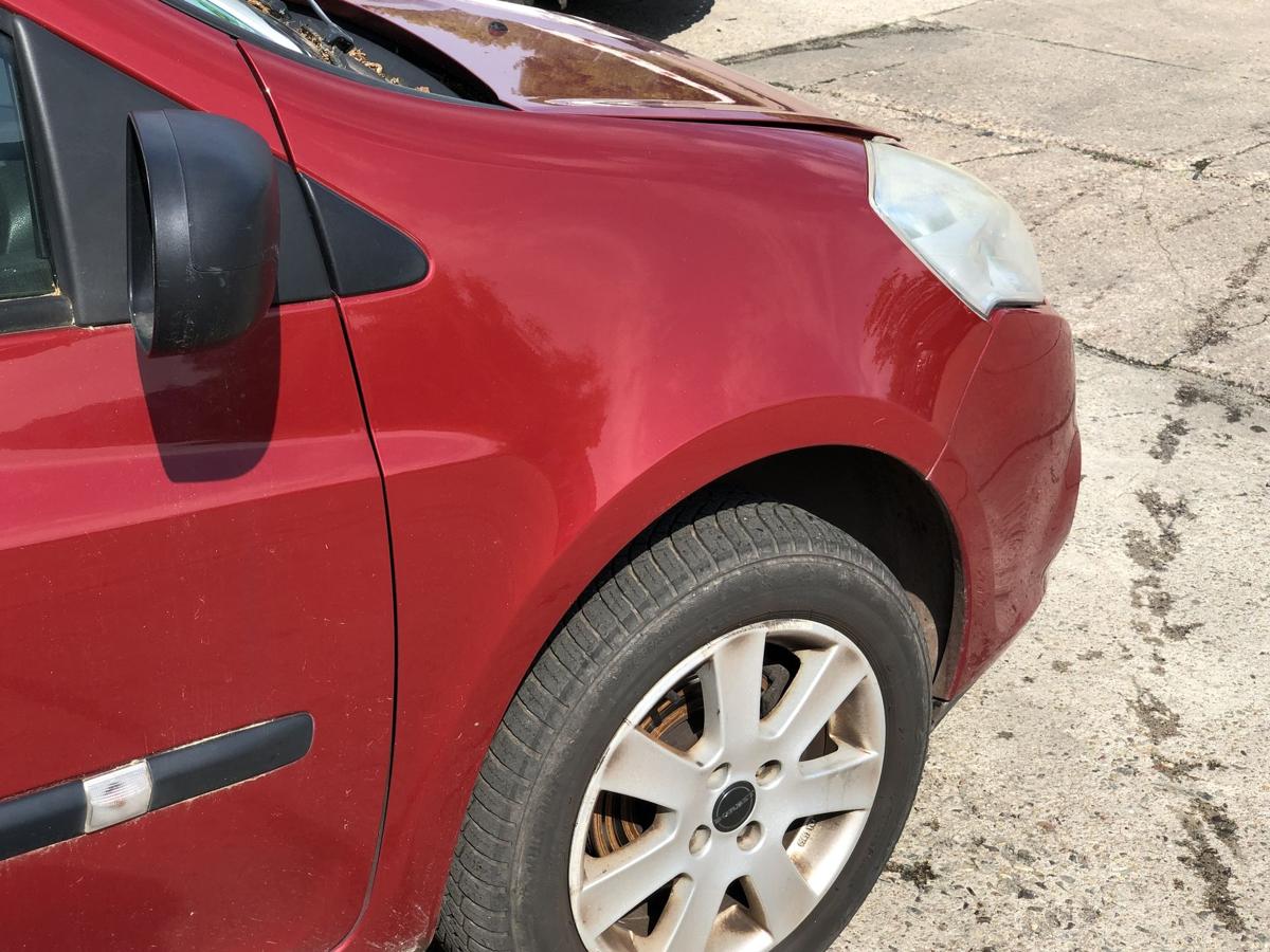 Renault Clio 3 III alle Modelle Kotfl&uuml;gel rechts Fahrer NNJ rot 15 Zoll 05-13