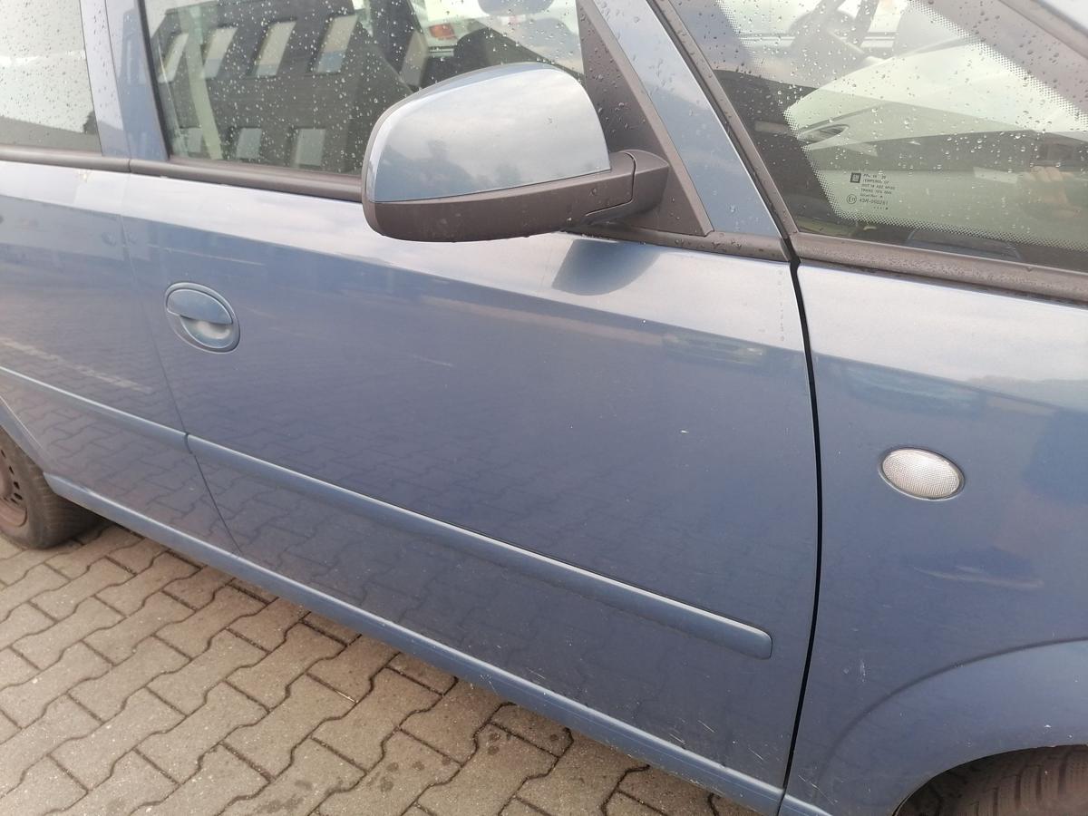 Opel Meriva A original T&uuml;r vorn rechts Blaumetallic Z21T Eisenherz Rohbau Bj.2008