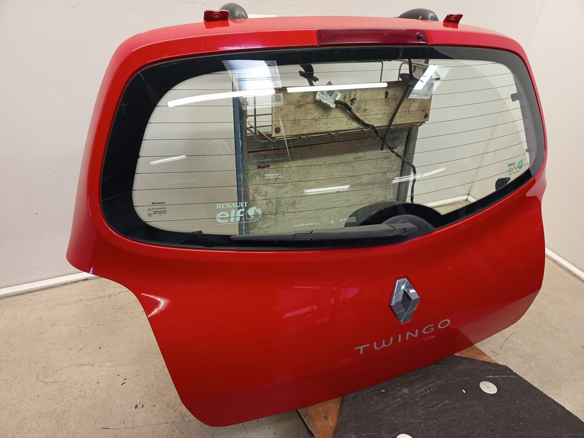 Renault Twingo II original Heckklappe mit Scheibe OV727 Spanischrot Bj2010