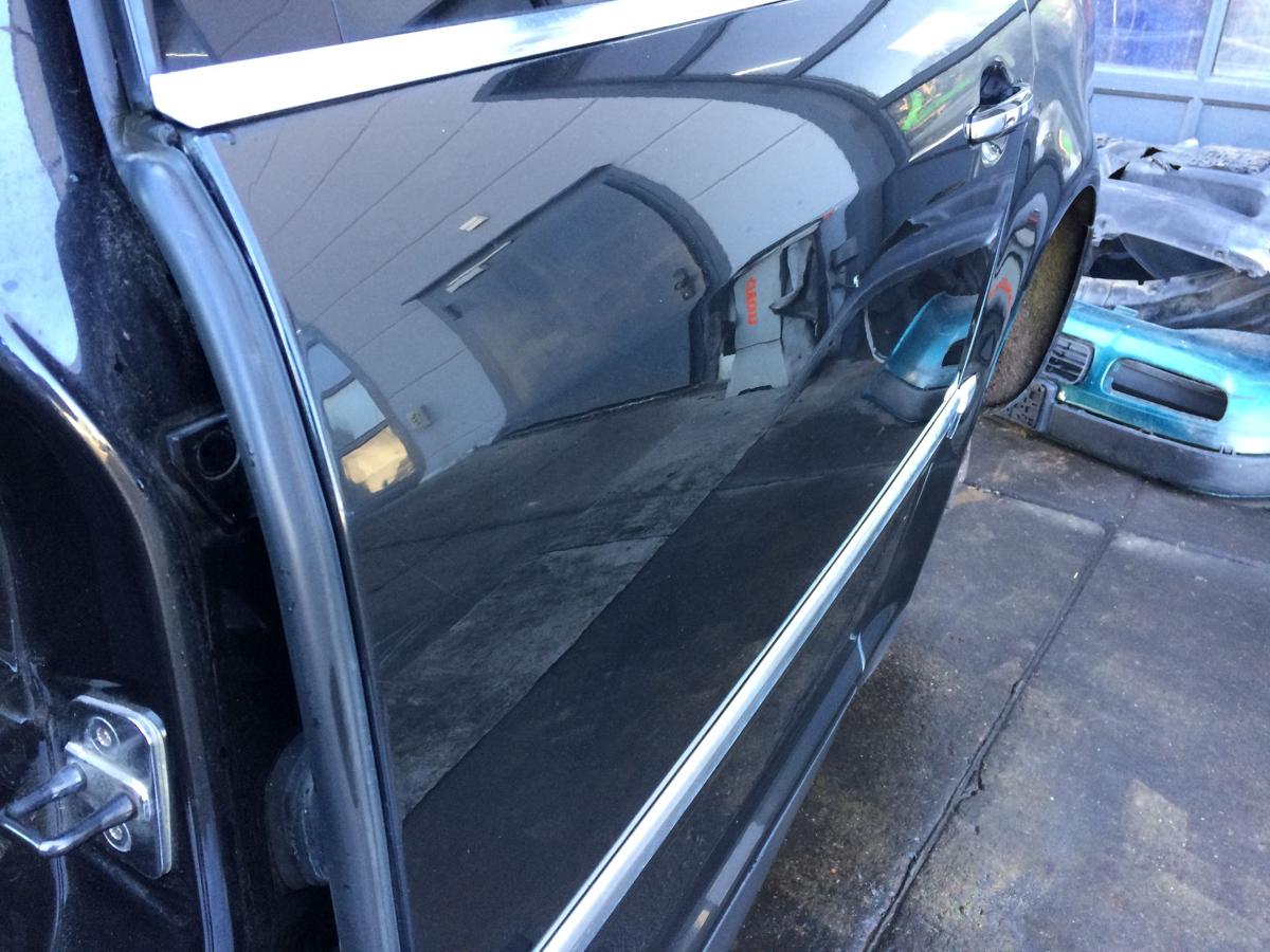 VW Phaeton original Tür hinten links Fond (Roh) R9V Tarantellaschwarz Bj 2006