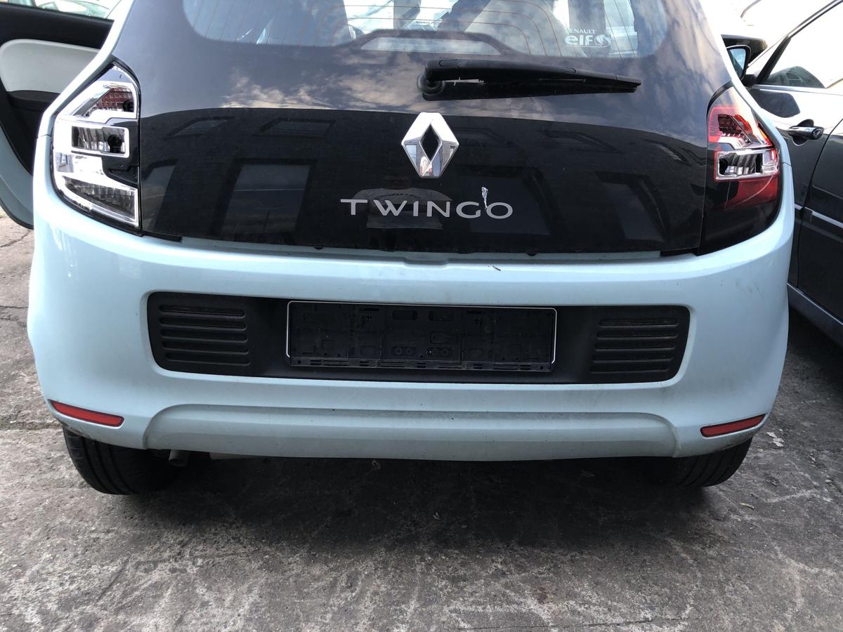 Renault Twingo III Sto&szlig;f&auml;nger hinten Hecksch&uuml;rze Sto&szlig;stange hellblau