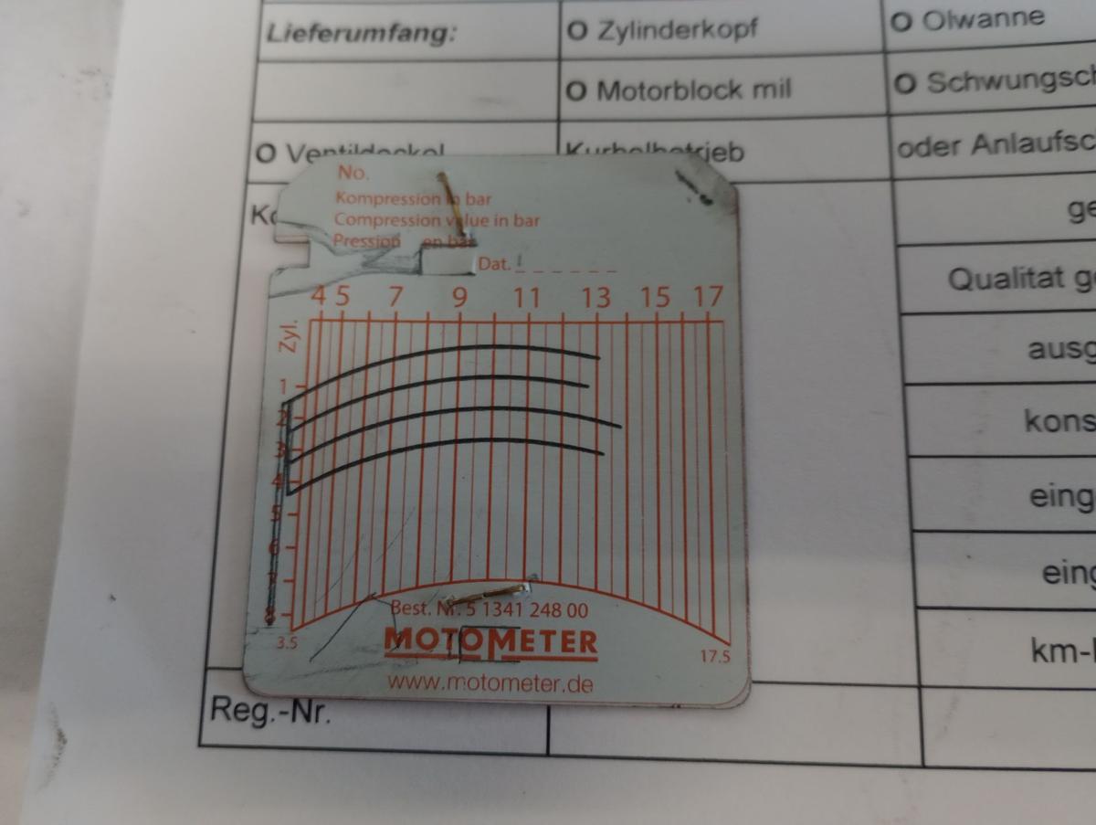 Golf V 1K geprüfter Motor BSE Benzin 1,6l 75kW 173Tkm Bj 2007