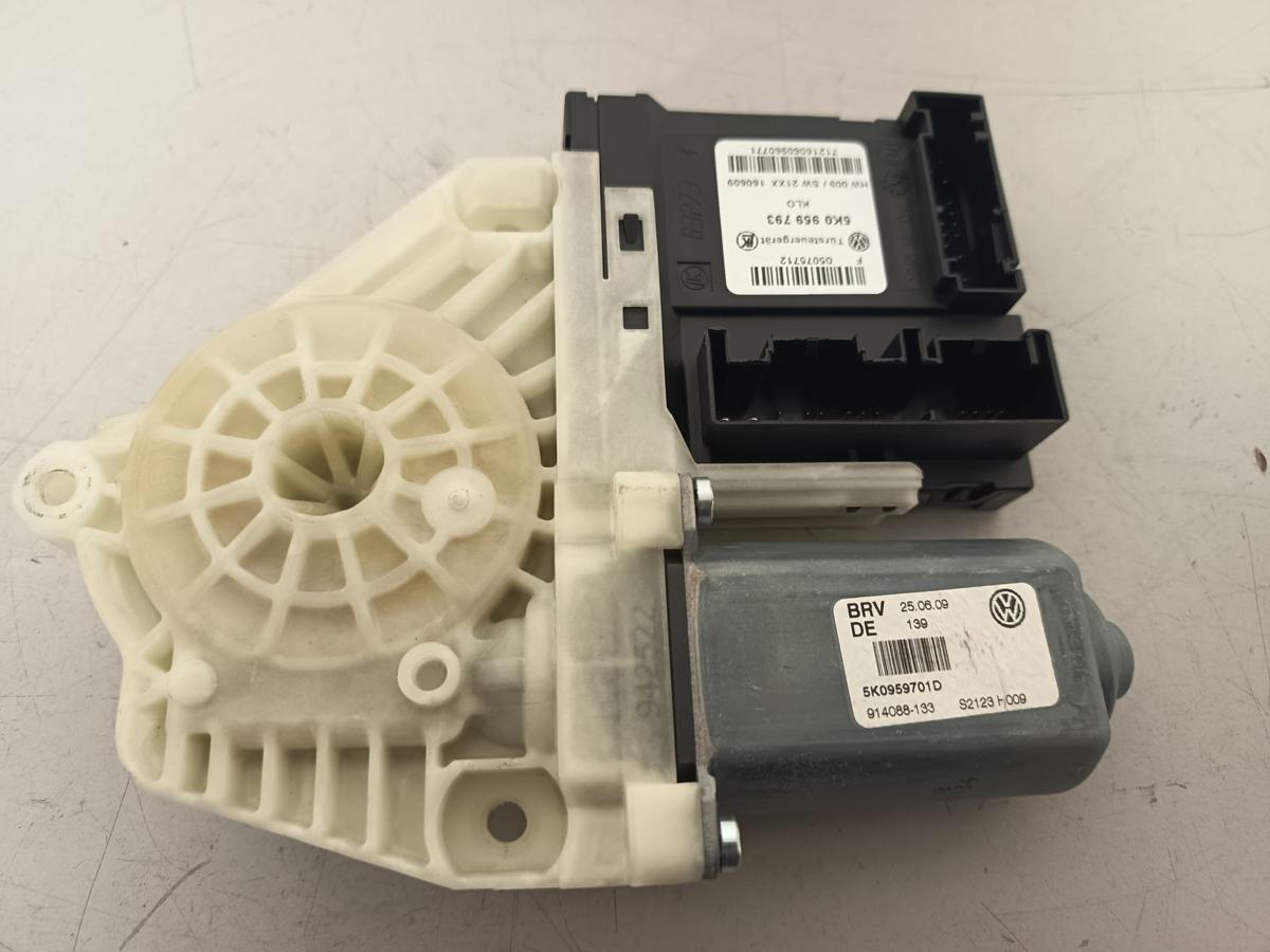 VW Golf VI 6 Bj 2009 original Motor Fensterheber vorn links 5K0959701D 5-TRG