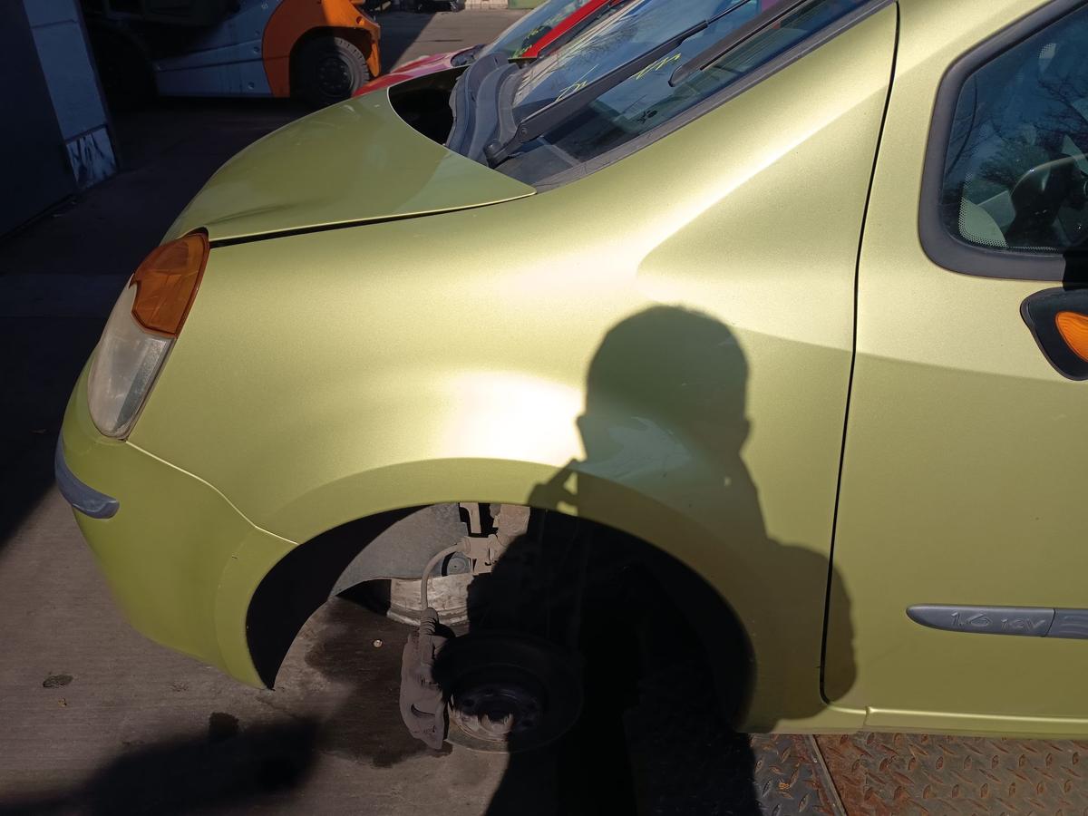 Renault Modus original Kotfl&uuml;gel links TED99 Gr&uuml;n vor Facelift Baujahr 2005