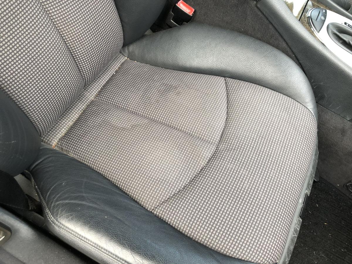 Mercedes E Klasse W211 Sitz vorn rechts Beifahrersitz Teilleder Stoff Heizung