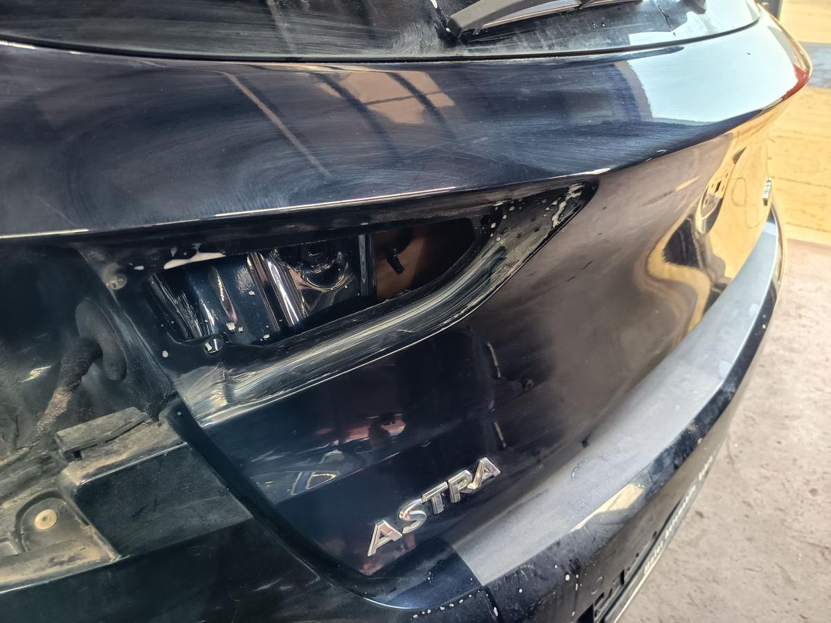 Opel Astra K Schr&auml;gheck orig Heckklappe mit Scheibe Z22X Blau vor Facelift Bj 18