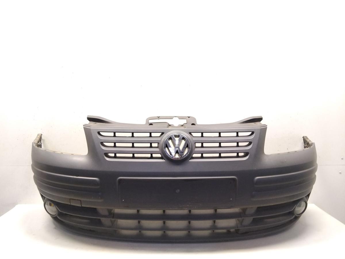 VW Caddy 2K orig Sto&szlig;f&auml;nger Sto&szlig;stange vorn dunkelgrau unlackiert BJ2009 Kratzer