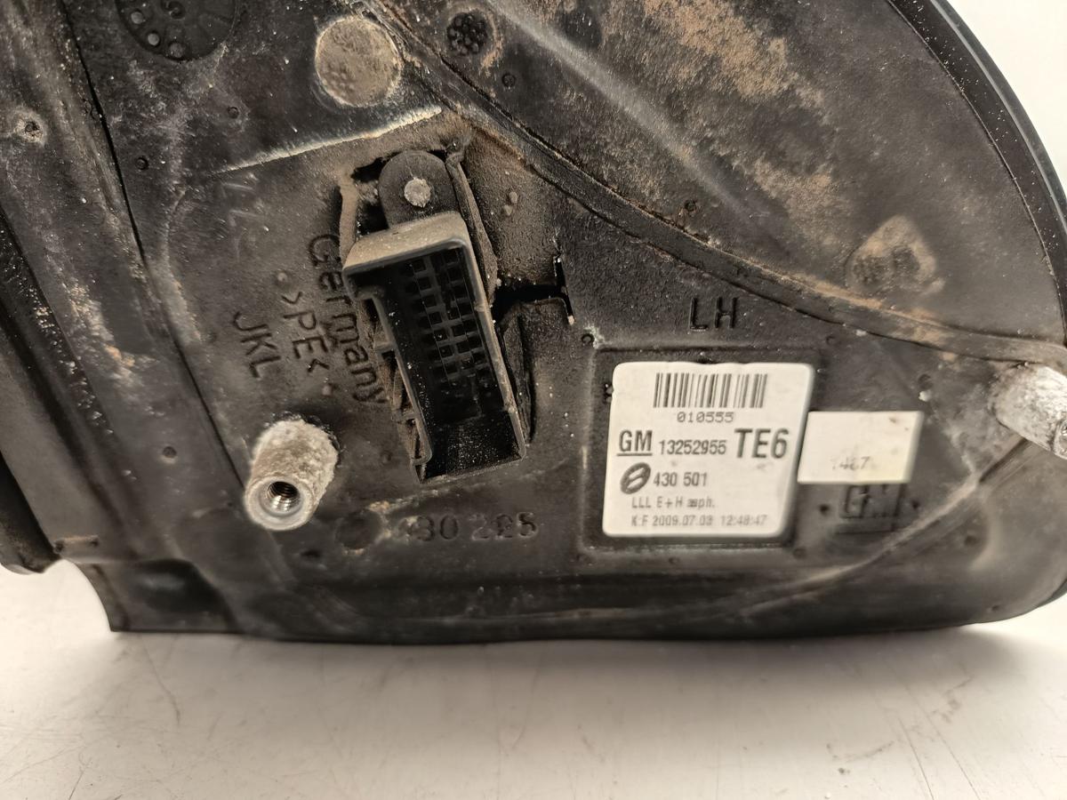 Opel Astra H original Au&szlig;enspiegel links elektrisch Argon Silber Facelift Bj 09