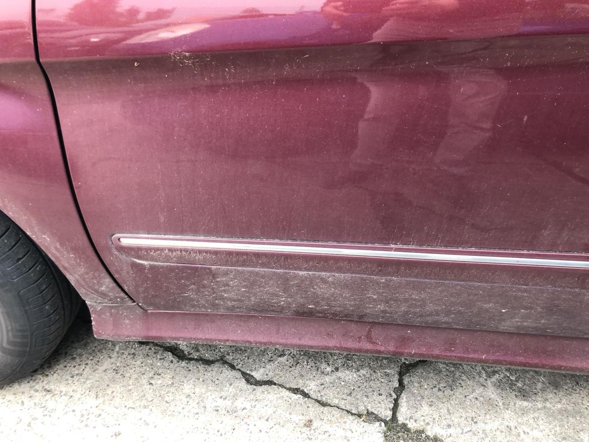 Mercedes B Klasse W245 T&uuml;r vorn links Fahrert&uuml;r Anrostungen 597 Saturnrotmet.