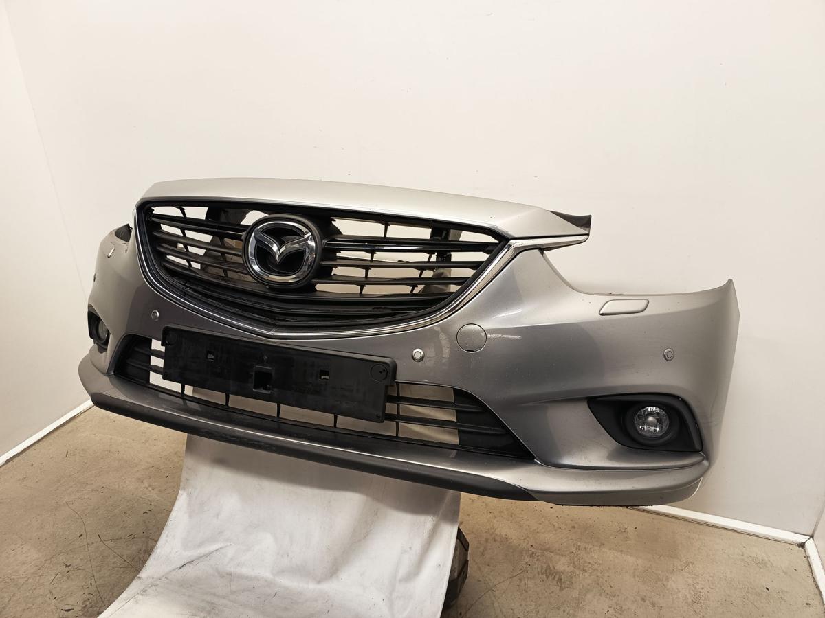 Mazda 6 GJ orig Stoßstange vorn Stoßfänger PDC SRA NSW 38P Silber met Bj 2015