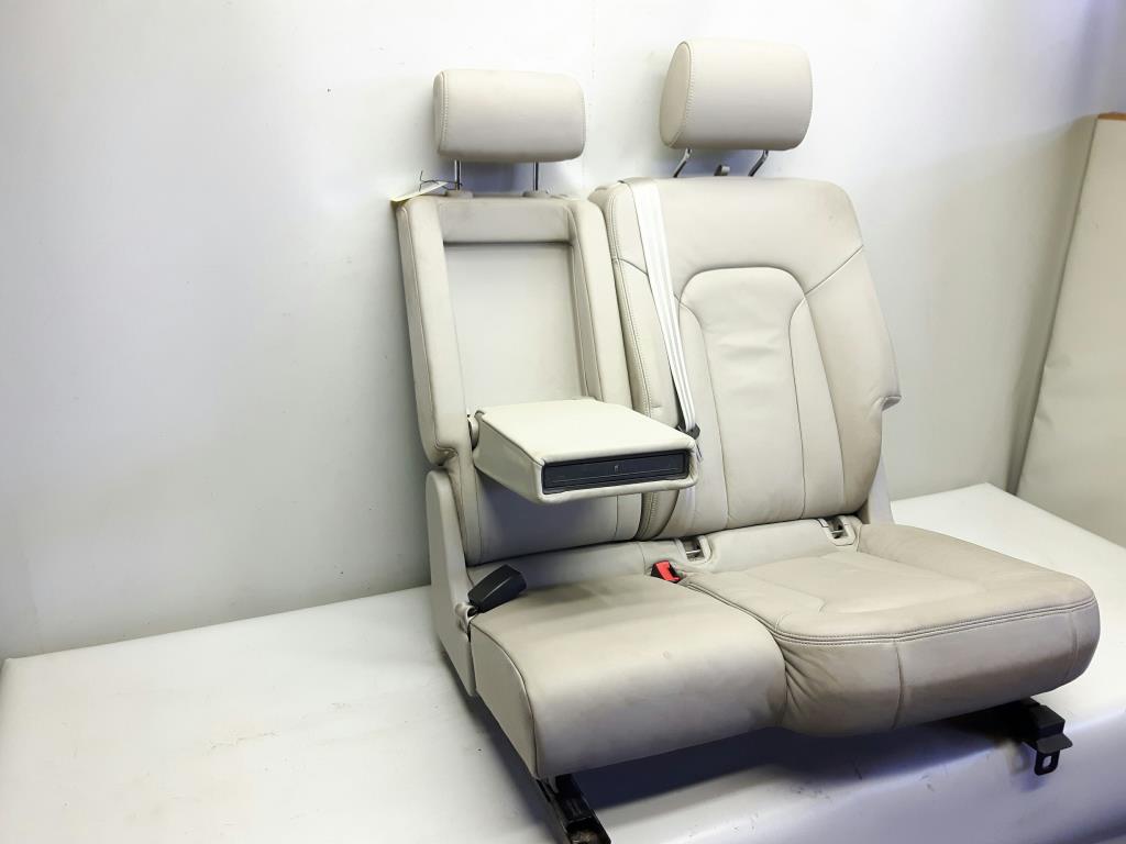 Audi Q7 4L BJ2006 2er Rücksitz Sitz links Leder hellgrau Isofix