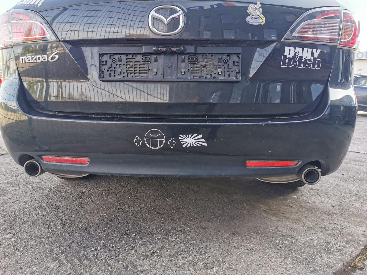 Mazda 6 GH Kombi Stossfänger Stossstange Bumper hinten 35N Sparkling Black Perl
