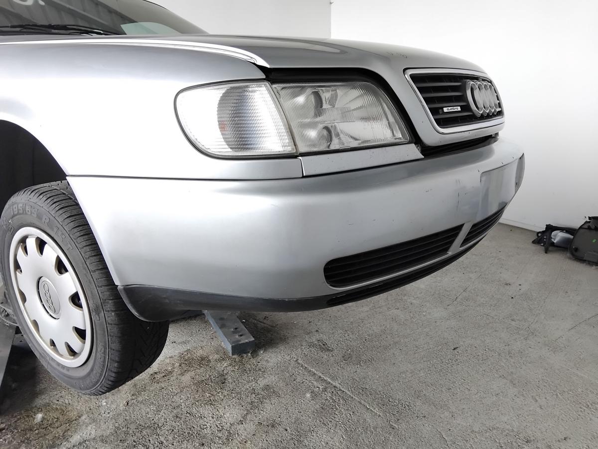 Audi A6 C4 original Sto&szlig;f&auml;nger Sto&szlig;stange vorn LY7M alusilber A6 Facelift BJ1996