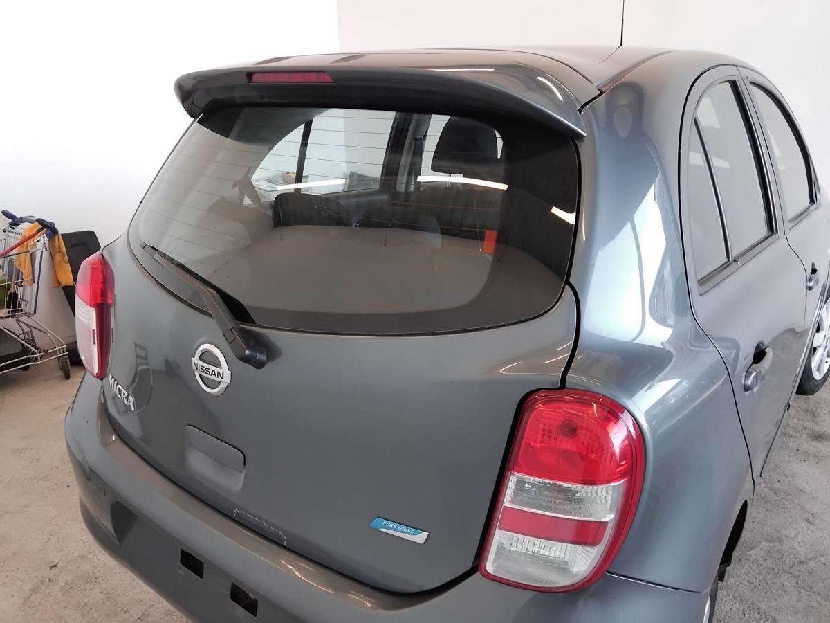 Nissan Micra 4 K13 Heckklappe FAA Greyish Green Pearl inkl. Heckscheibe BJ2013