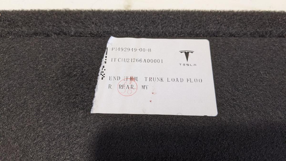 Kofferraumboden Bodenbelag Belag Kofferraum Ladeboden Hinterteil Tesla Model Y