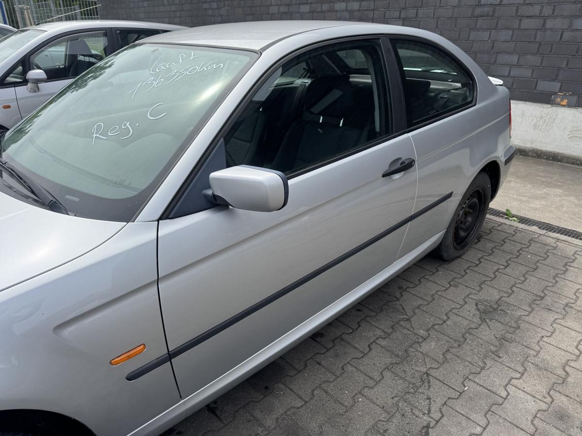 BMW 316TI original T&uuml;r vorn links 354/7 Titansilber Metallic 3 T&uuml;rer Rohbau Bj.2003